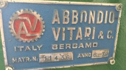 
										VITARI NR 10 / Straight & Cut Machine / N/A full									