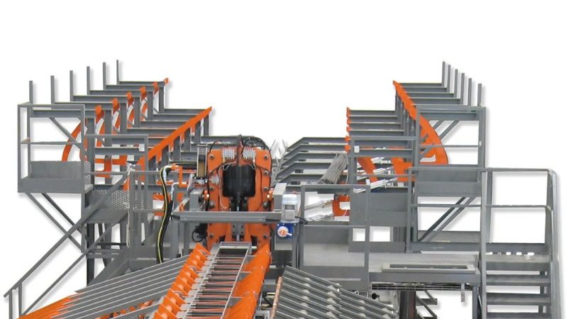 
								SCHNELL Automatic bars cutting line full									